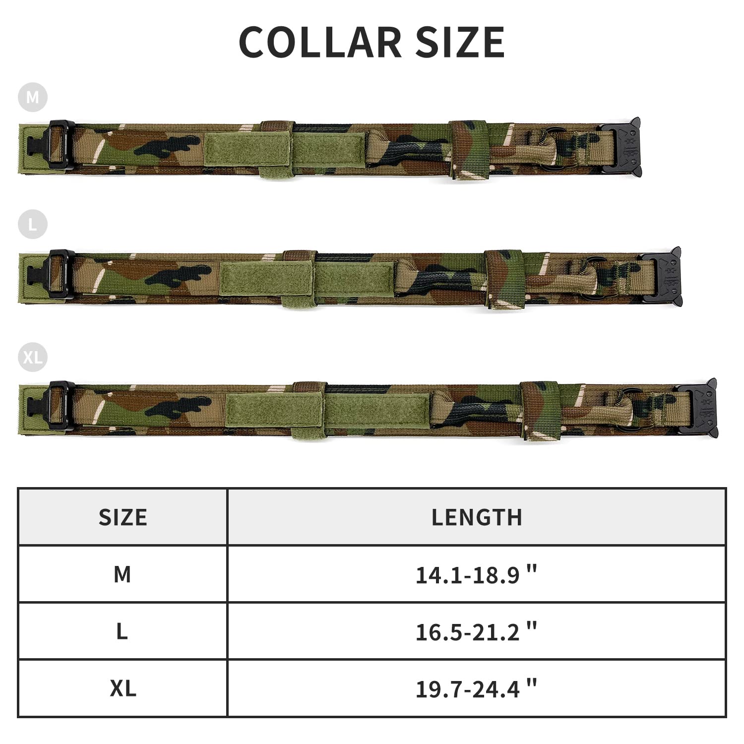 Military-Grade Tactical Dog Collar & Bungee Leash Set - Heavy Duty Adjustable K9 Collar with Control Handle - Army Khaki Nylon & Metal Buckle for Large Dogs - Perfect for Training, Hiking & Outdoor Adventures (XL)