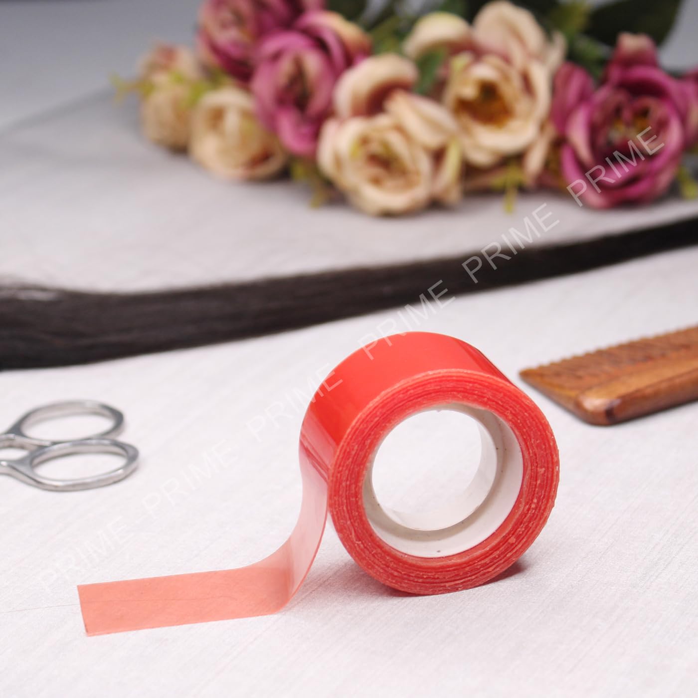 Premium Double Sided Transparent Hair Weaving Tape - Strong Hold Toupee & Wig Adhesive for Men & Women (1 Roll) - Ideal for Daily Wear, Cosplay & Hair Replacement Solutions