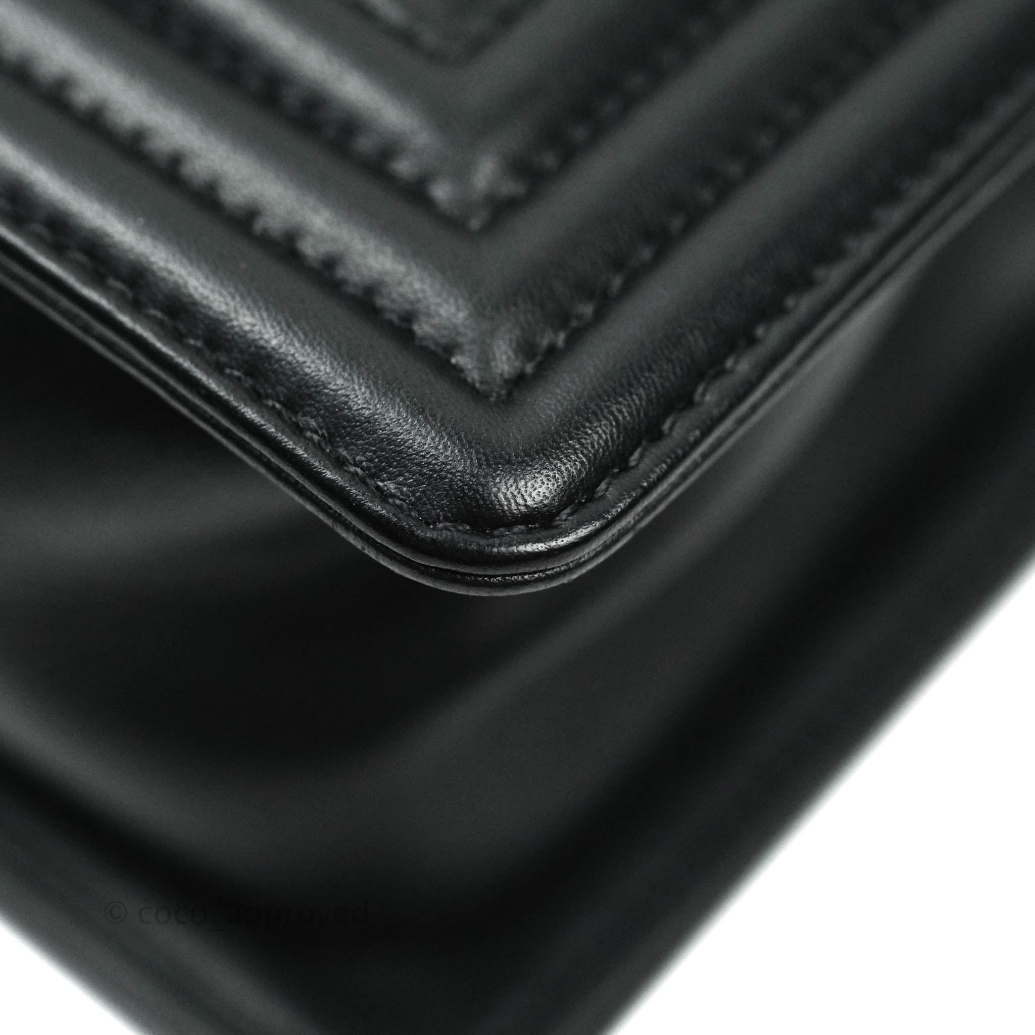 Chanel Boy Small Handbag Black Calfskin Leather Ruthenium Hardware - Luxury Crossbody Bag for Women, Perfect for Evening Parties & Date Nights