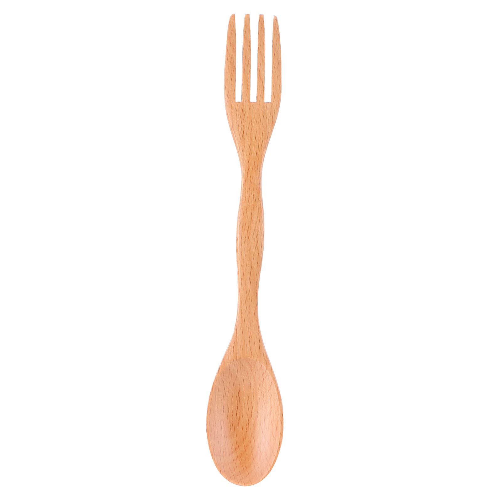 Beech Wood Spoon & Fork Set for Home, Restaurant & School Kitchen