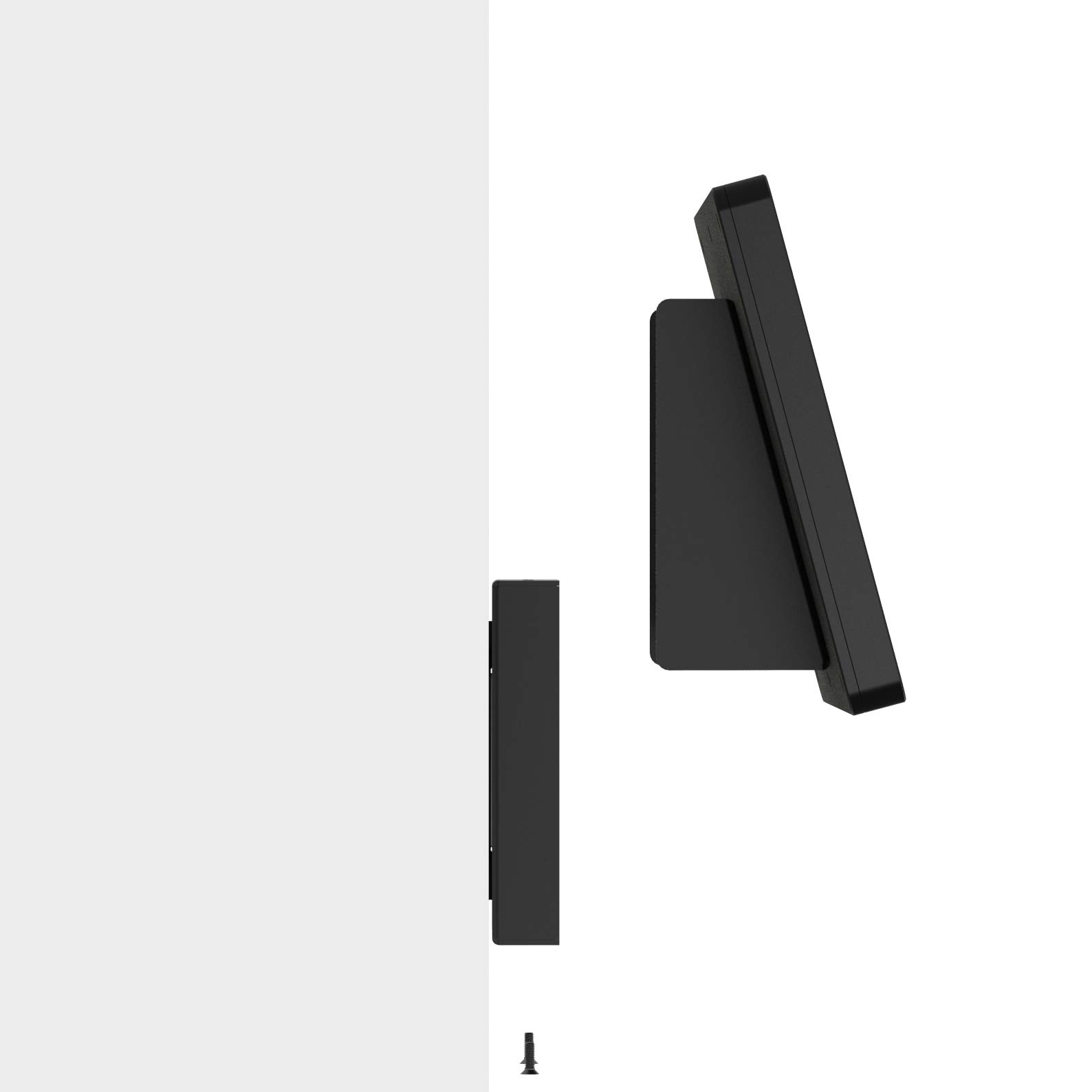 VidaMount Black Enclosure & 15° Fixed Tilt Wall Mount Bundle for Samsung Galaxy Tab A 10.1 (2019) - Secure Tablet Protection for Home, Office & Retail Displays