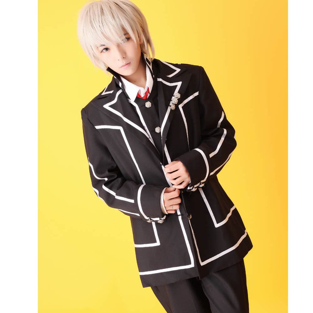 Vampire Knight Cosplay Costume - Japanese Anime Day School Male Uniform Black (Size L) | Perfect for Halloween, Cosplay Events & Anime Conventions