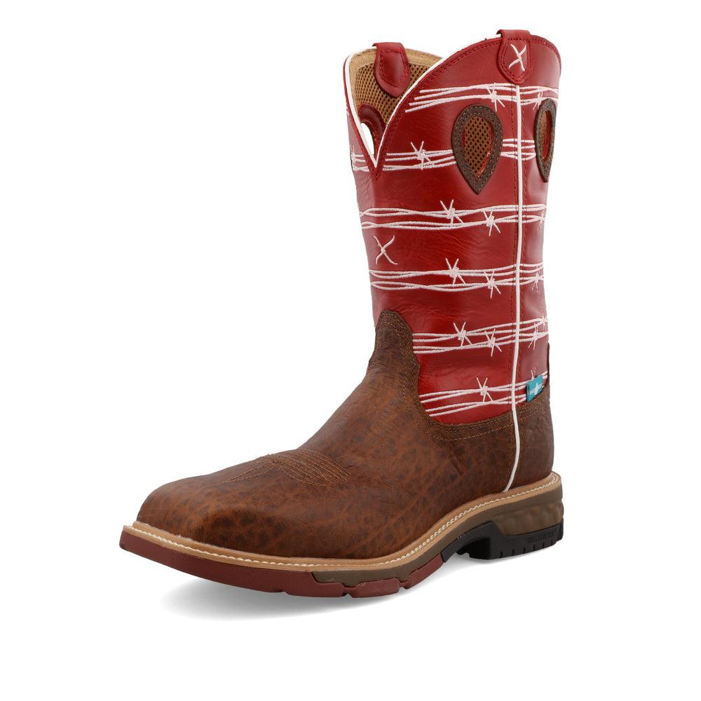 Men's 12 Western Work Boots - Durable Cowboy Boots for Ranch Work & Outdoor Activities | Perfect for Rodeo, Hiking & Construction