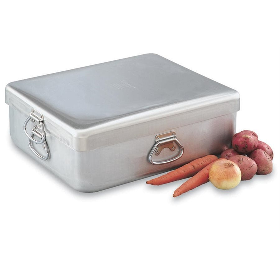 Vollrath Heavy Duty Commercial Roast Pan with Lid - 21.5 x 18 x 9 Inches - Large Stainless Steel Roasting Pan for Turkey, Beef, Chicken - Perfect for Restaurants, Catering & Home Cooking