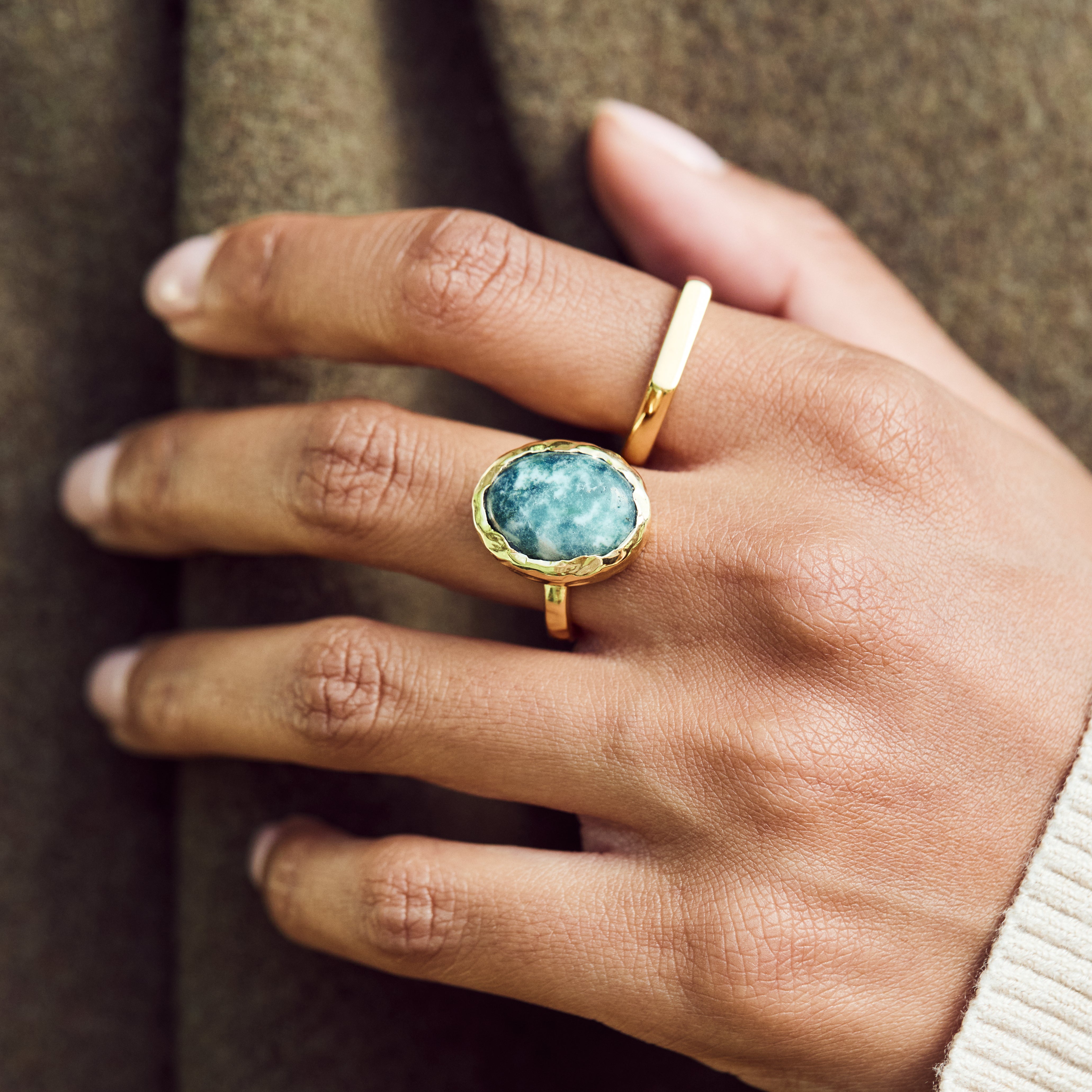Molten Organic Snowflake Jade Ring - Handmade Sterling Silver Jewelry for Women - Perfect for Boho Style, Gift Giving & Everyday Wear