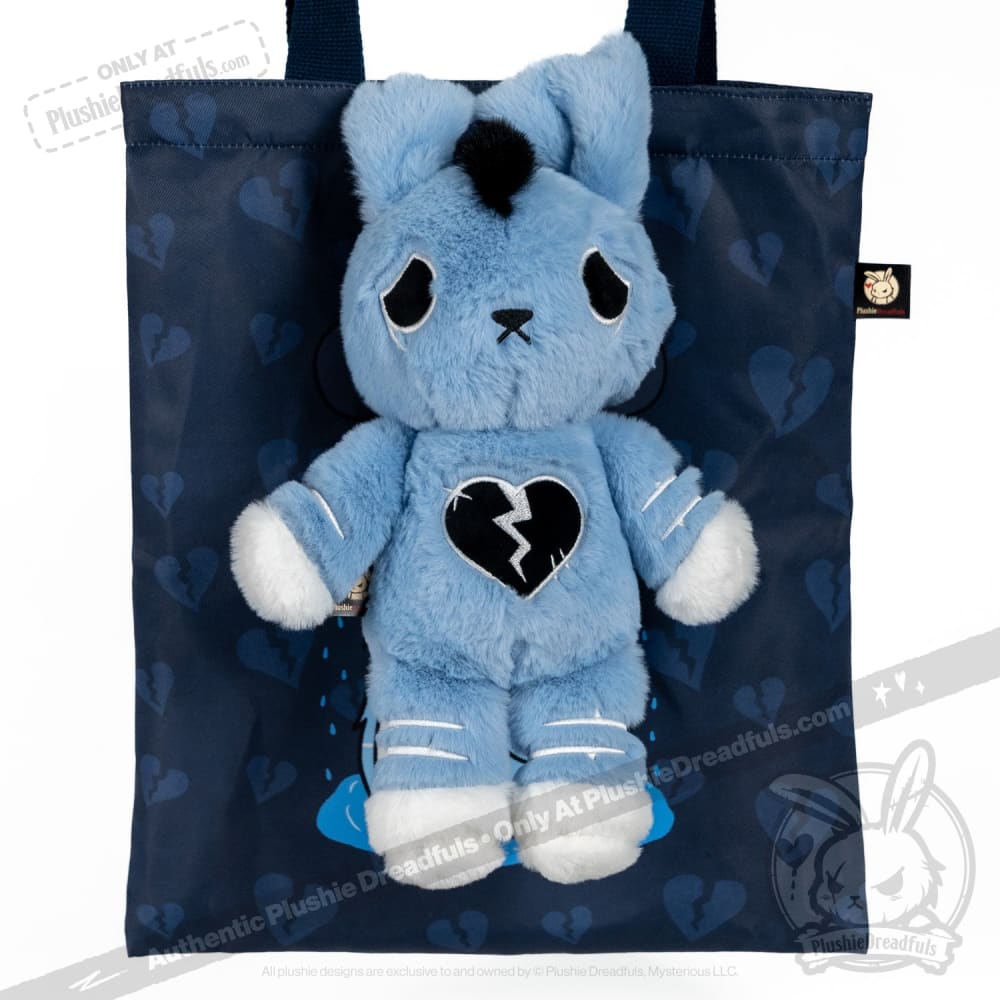 Plushie Dreadfuls Depression Rabbit V2 Mohawk Edition - Soft Stuffed Animal Toy for Anxiety Relief & Emotional Support | Perfect for Therapy, Comfort, and Mental Health Awareness Gifts