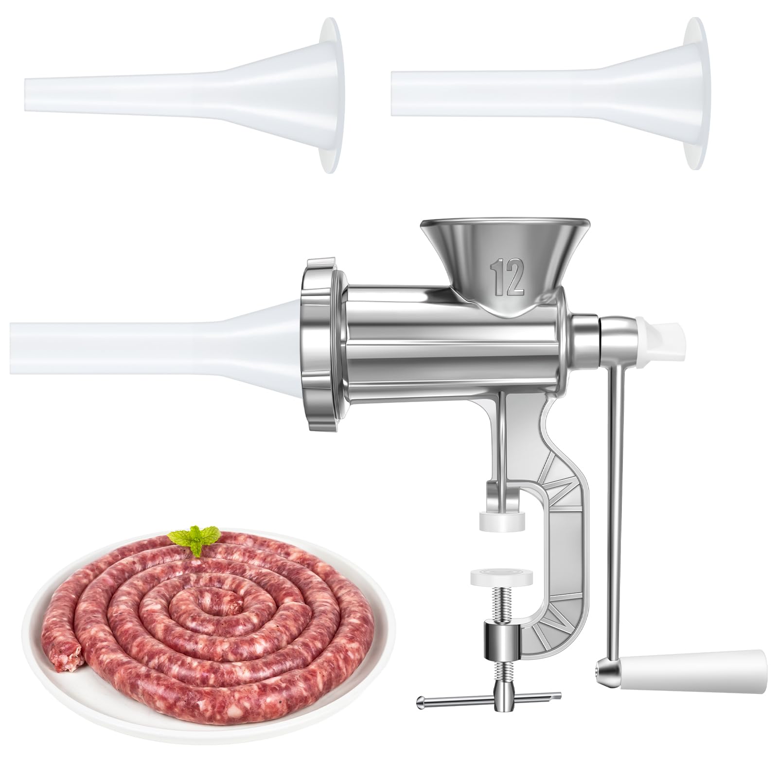 Premium Sausage Stuffer Machine - Heavy Duty Meat Filling Equipment for Homemade Sausages, Burgers & Jerky | Perfect for Home Kitchens, Butcher Shops & BBQ Parties