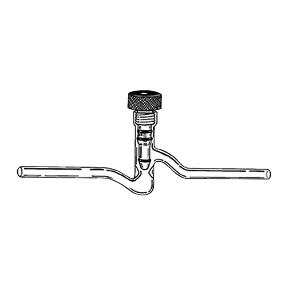 High Vacuum Stopcock with Glass Plug 0-10mm - Lab Equipment for Chemistry, Distillation & Scientific Experiments