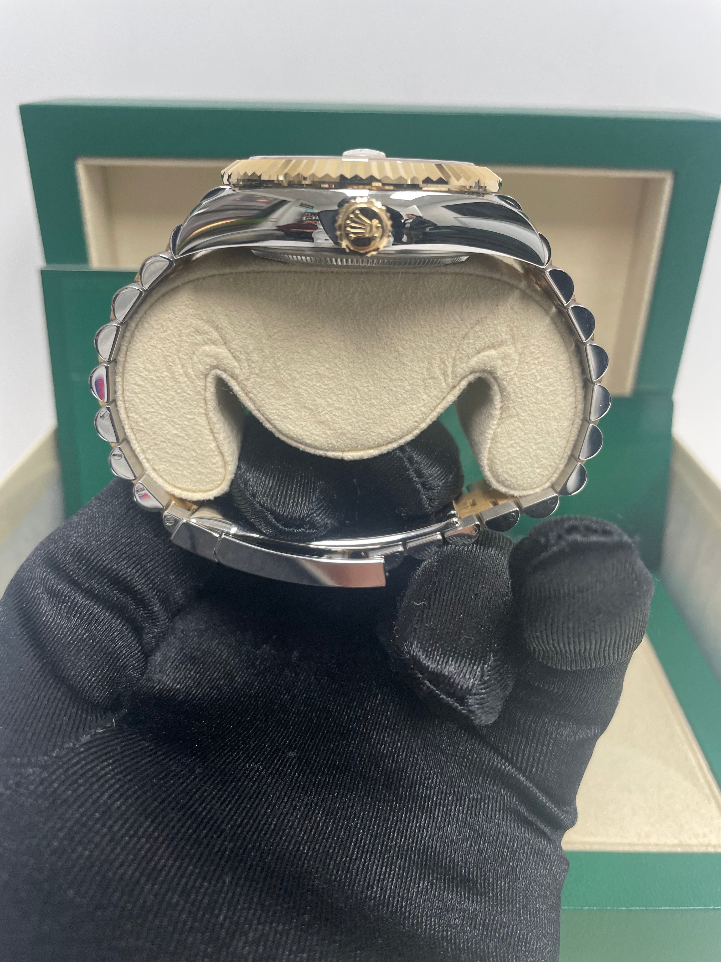 Rolex Sky-Dweller Two-Tone Stainless Steel & Yellow Gold Watch with Champagne Index Dial and Jubilee Bracelet (Ref# 326933) - Luxury Timepiece for Business Travelers and Watch Collectors