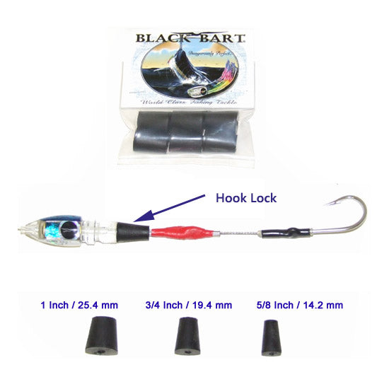 Black Bart Hook Lock - Heavy Duty Security Lock for Gates, Fences & Sheds - Outdoor Use for Home & Commercial Security