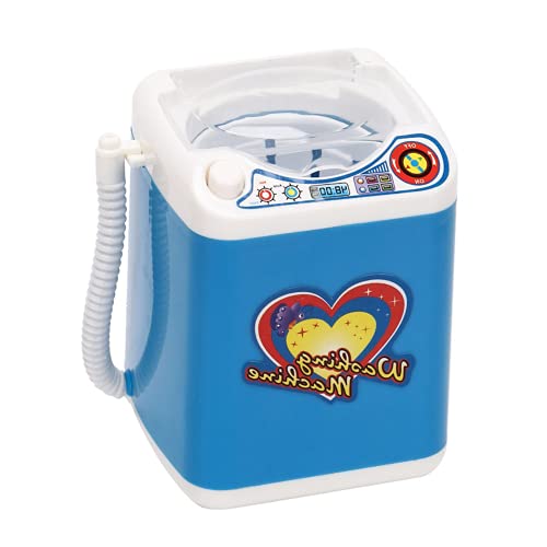 Mini Electric Washing Machine for Makeup Brushes - Home & Travel Use (Blue)