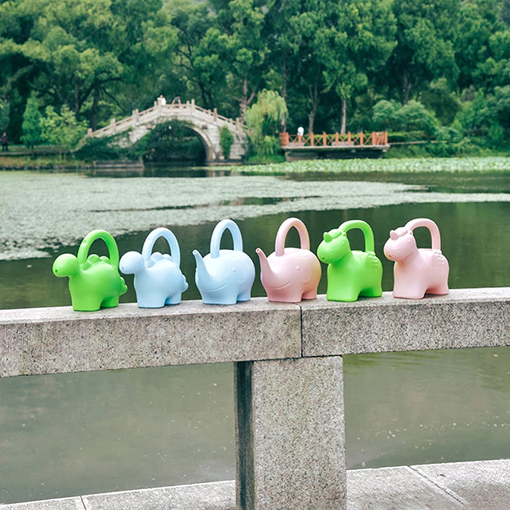 2-Pack Kids Watering Can Set - Durable Plastic Watering Pot for Children, Gardening Supplies for Outdoor & Indoor Plants - Perfect for Garden, Yard, and Home Plant Care (Blue & Green)