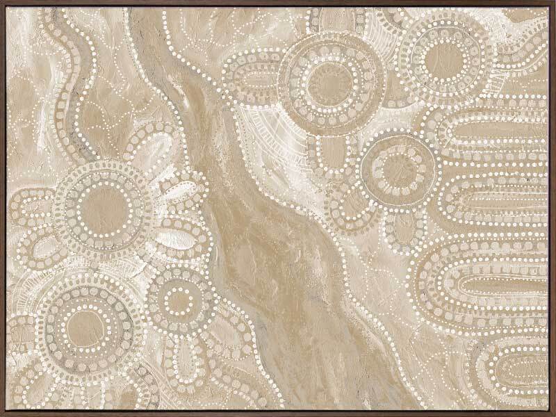 Bila III Neutral Canvas Art Print - Modern Abstract Wall Decor for Living Room, Bedroom & Office - Perfect for Home & Office Decor