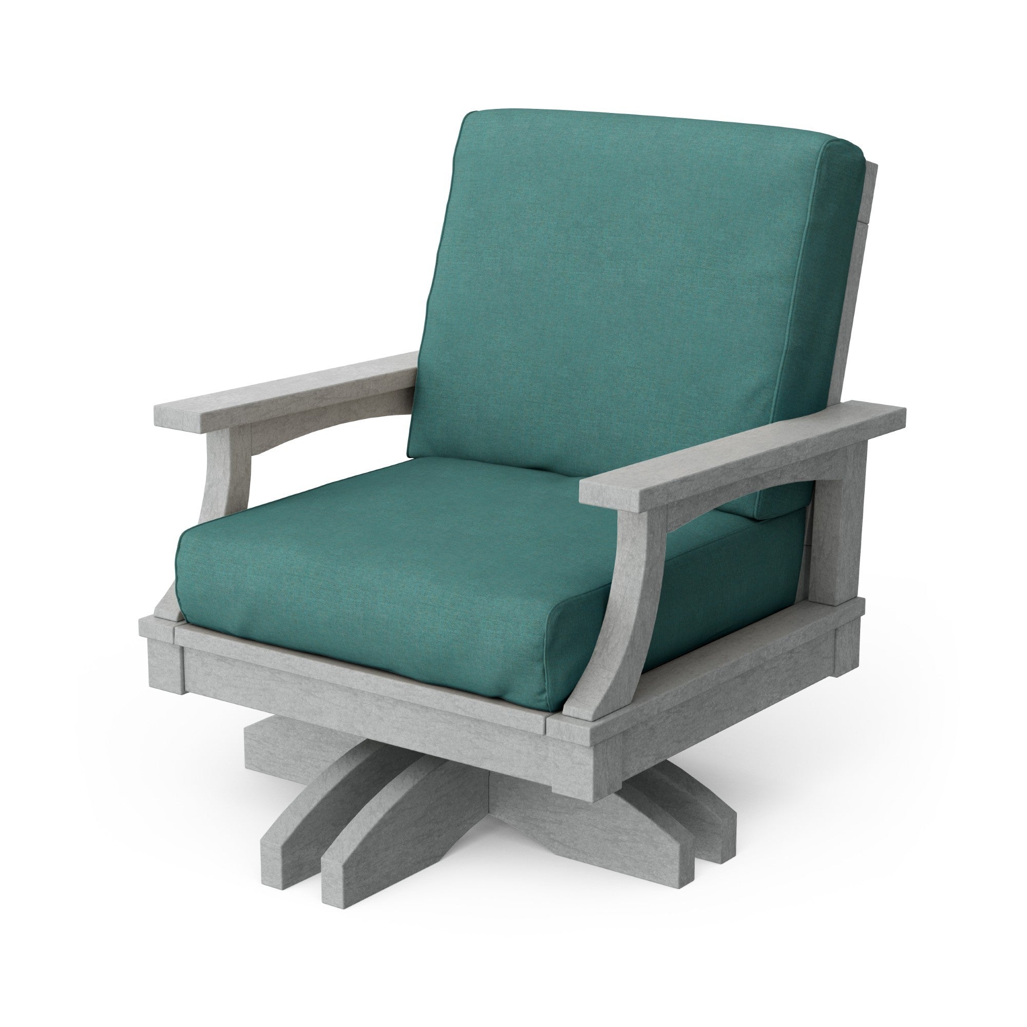 Heritage Deep Seating Swivel Chair - 360° Rotating Patio Lounge Chair with Cushions, Weather-Resistant Outdoor Furniture for Garden, Poolside & Backyard Relaxation
