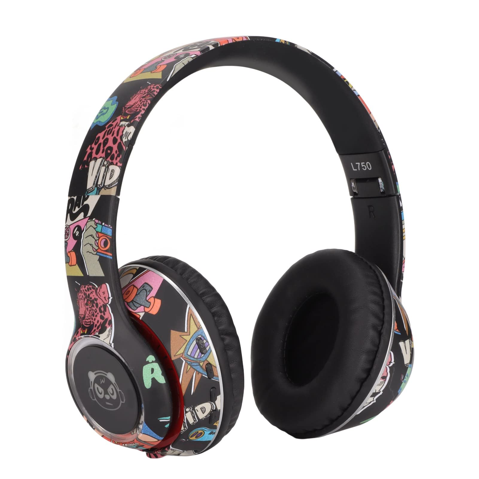 Socobeta Wireless Gaming Headset with RGB Lights - Universal Black Headphones, 20Hz-20KHz Frequency Response for PC, PS5, Xbox, Switch - Perfect for Competitive Gaming & Late-Night Sessions