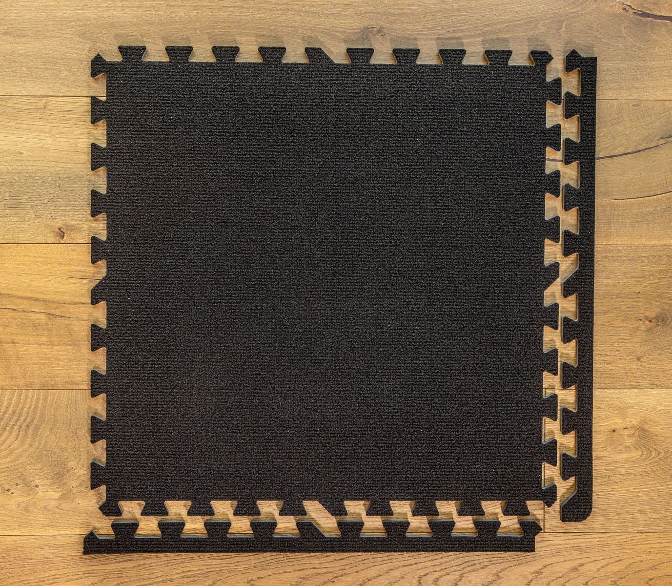 Non-Slip Black Foam Floor Tiles 24