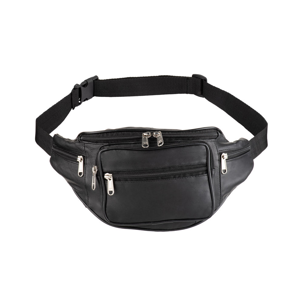 BB 050 Black Belt Bum Bag - Stylish Waist Pack for Travel, Running & Outdoor Activities