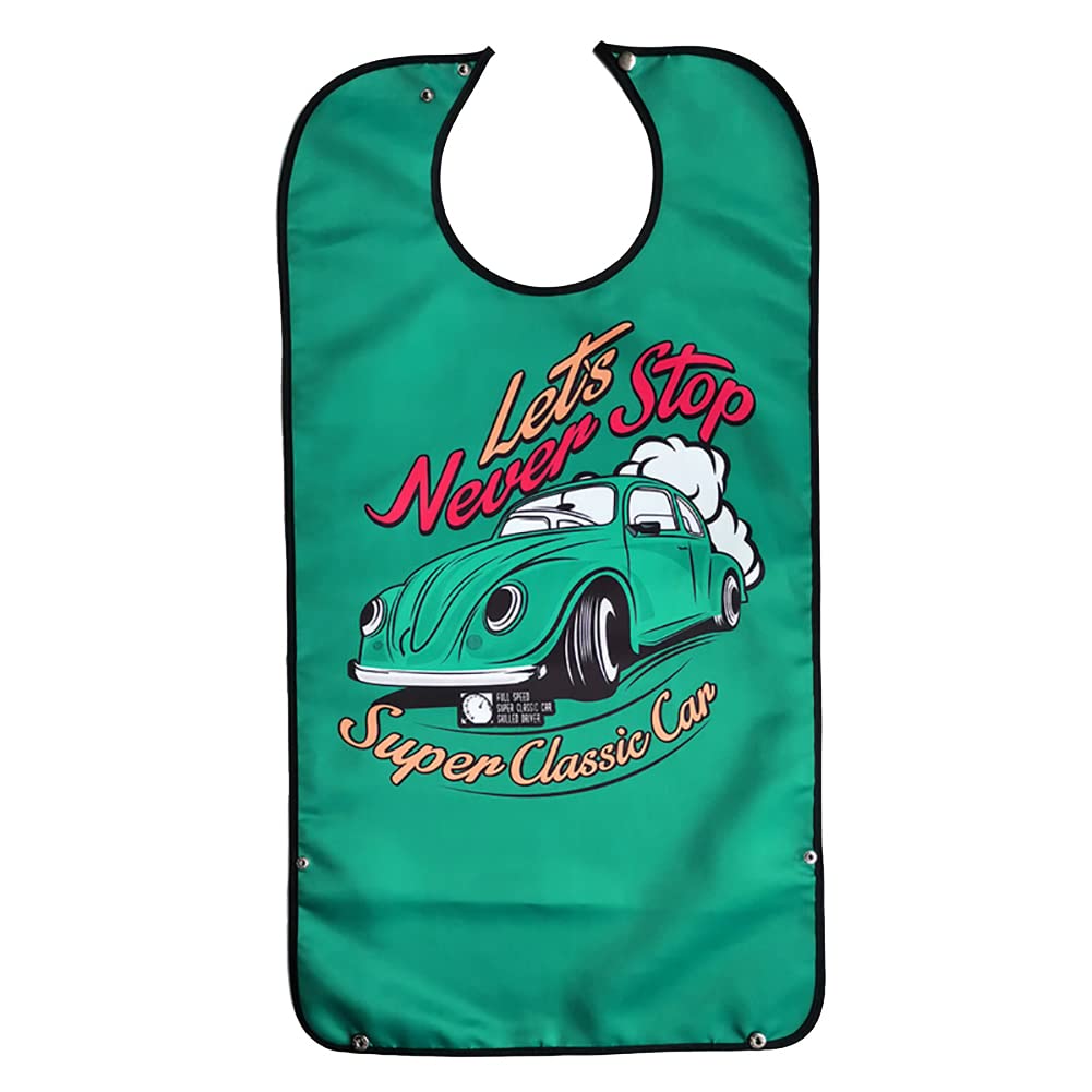 Funny Adult Bibs for Men - Washable & Reusable Waterproof Bibs with Crumb Catcher - Dining Clothing Protectors for Eating, BBQ, and Messy Meals - Perfect for Elderly and Special Needs Adults