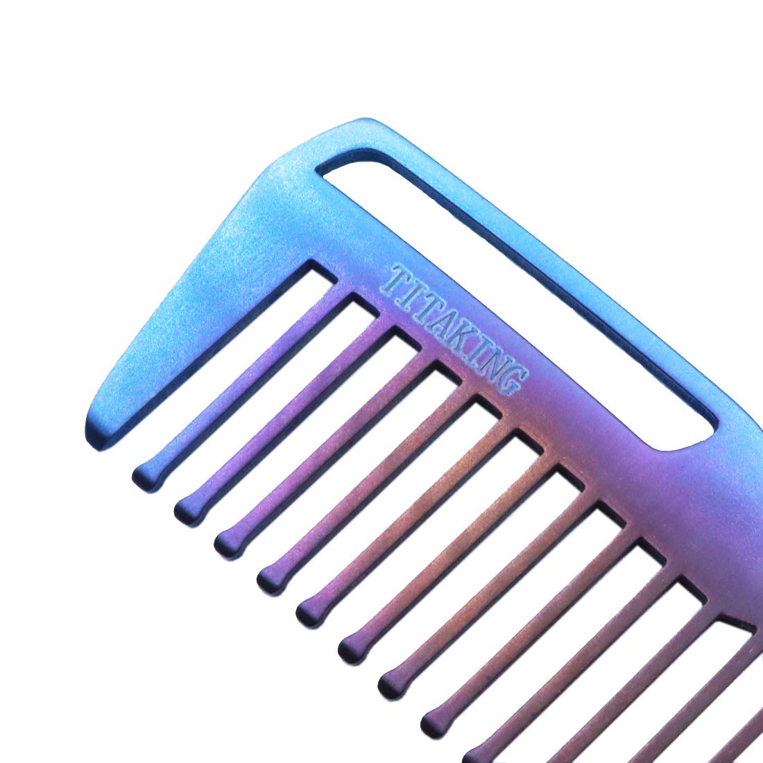 Premium Titanium Comb for Men & Women - Durable Metal Hair & Beard Comb - Perfect for Travel, Grooming & Everyday Carry (EDC)