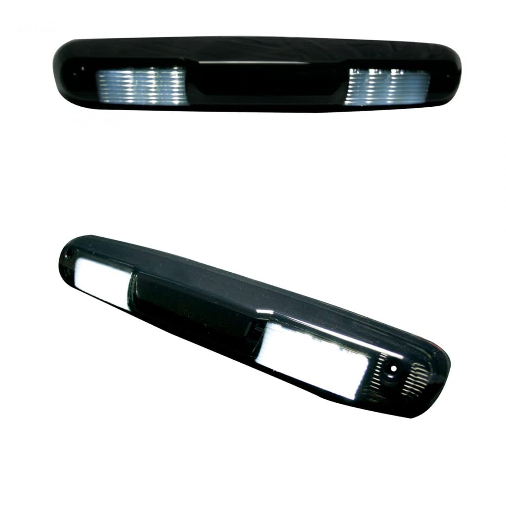 Recon 3rd Brake Light Kit for GMC Sierra 1500/2500/3500 (2007-2013) - Red LED Brake Light with White LED Cargo Lights & Smoked Lens - Upgrade Your Truck Lighting for Enhanced Safety and Style
