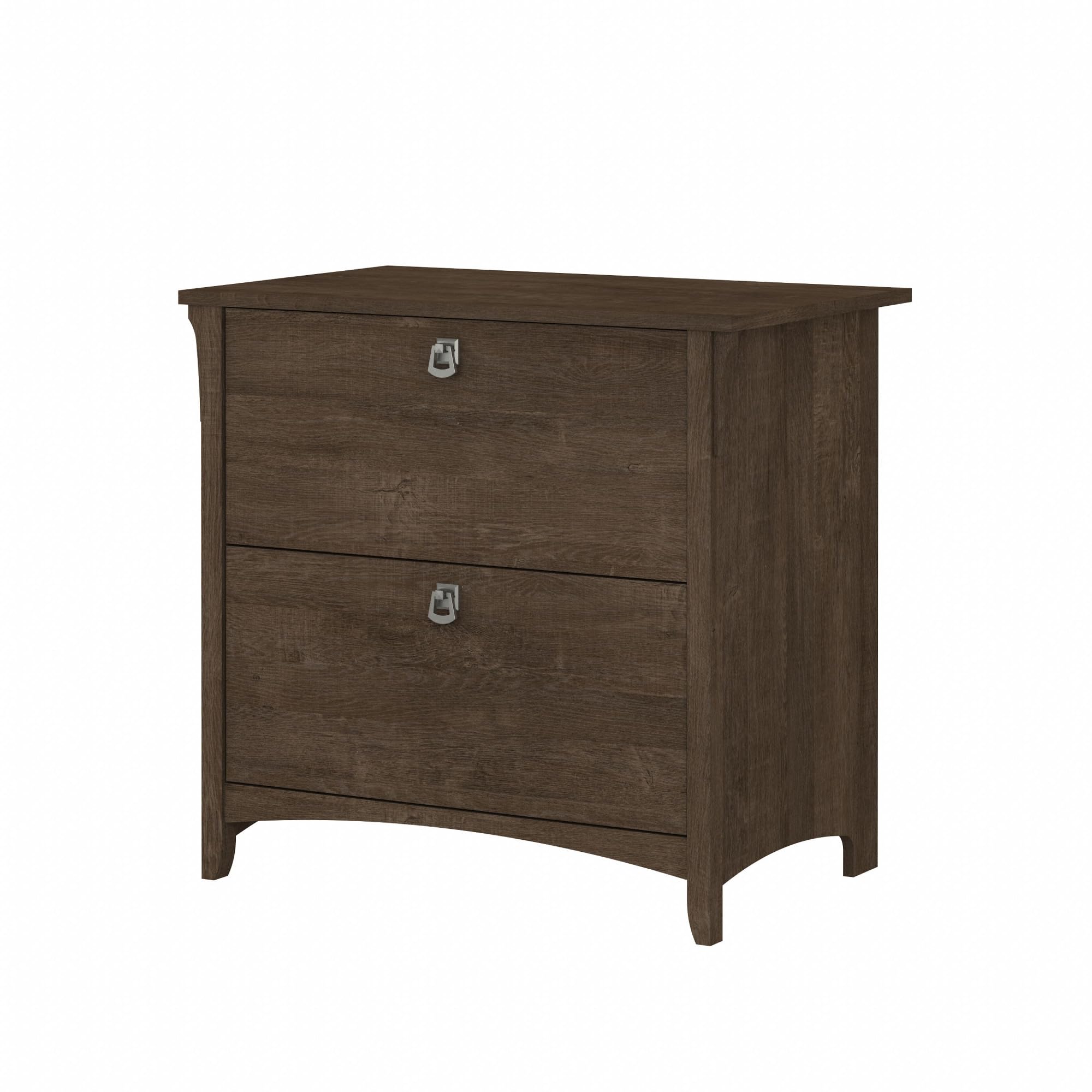 Bush Furniture Salinas 2-Drawer Lateral File Cabinet in Ash Brown - Office Storage Solution for Home & Business Organization