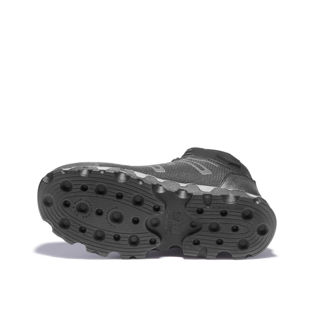Powertrain Sport Alloy Toe Work Boots for Men - Black Safety Shoes for Construction, Warehouse & Industrial Work | Durable & Comfortable Work Boots