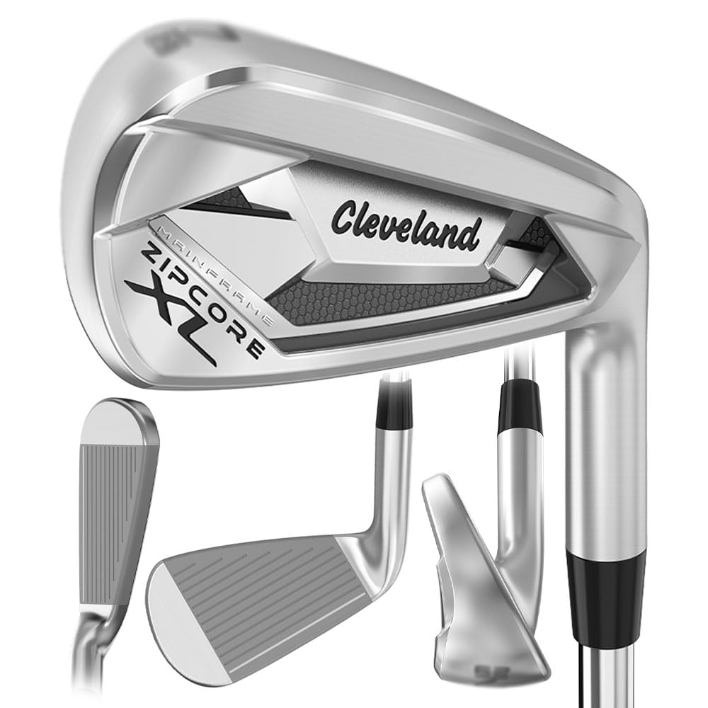 2024 Cleveland Zipcore XL Single Iron RH 4 Steel Stiff Golf Club - Right Handed Men's Iron for Improved Accuracy & Distance - Perfect for Mid-Handicap Golfers on Fairways & Rough