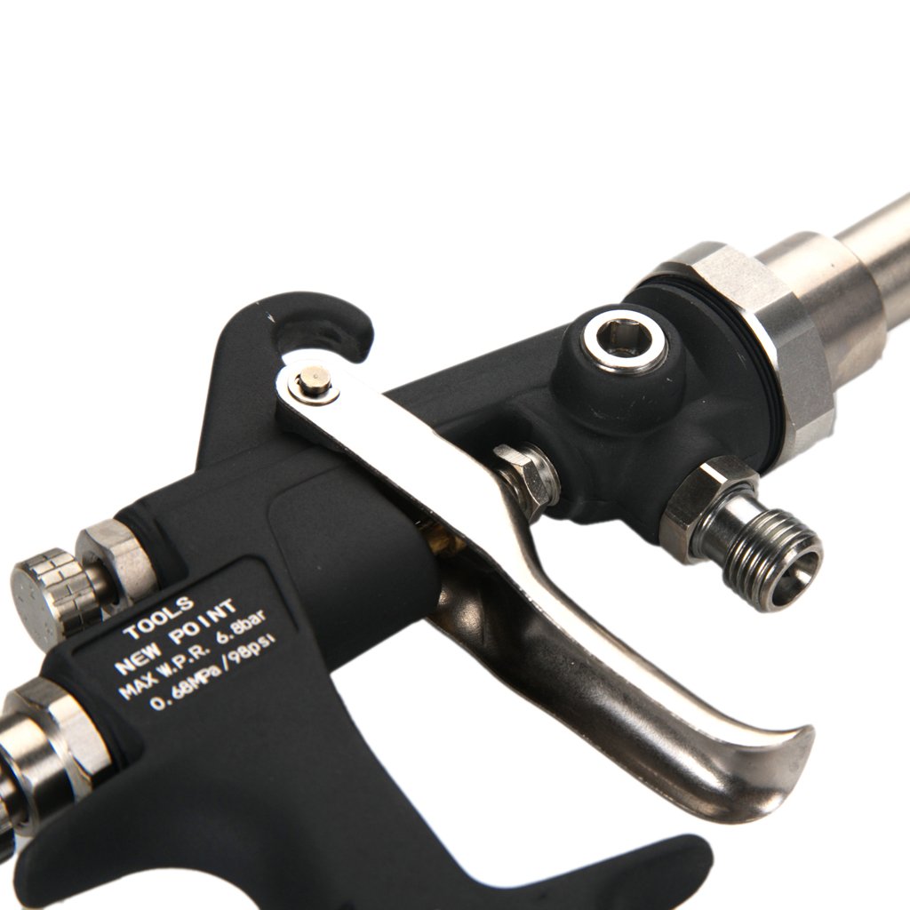 LW-10B-9050 Professional Extension Long Pole Spray Gun with Adjustable Angle - Perfect for Painting, Cleaning, and Pest Control in Hard-to-Reach Areas