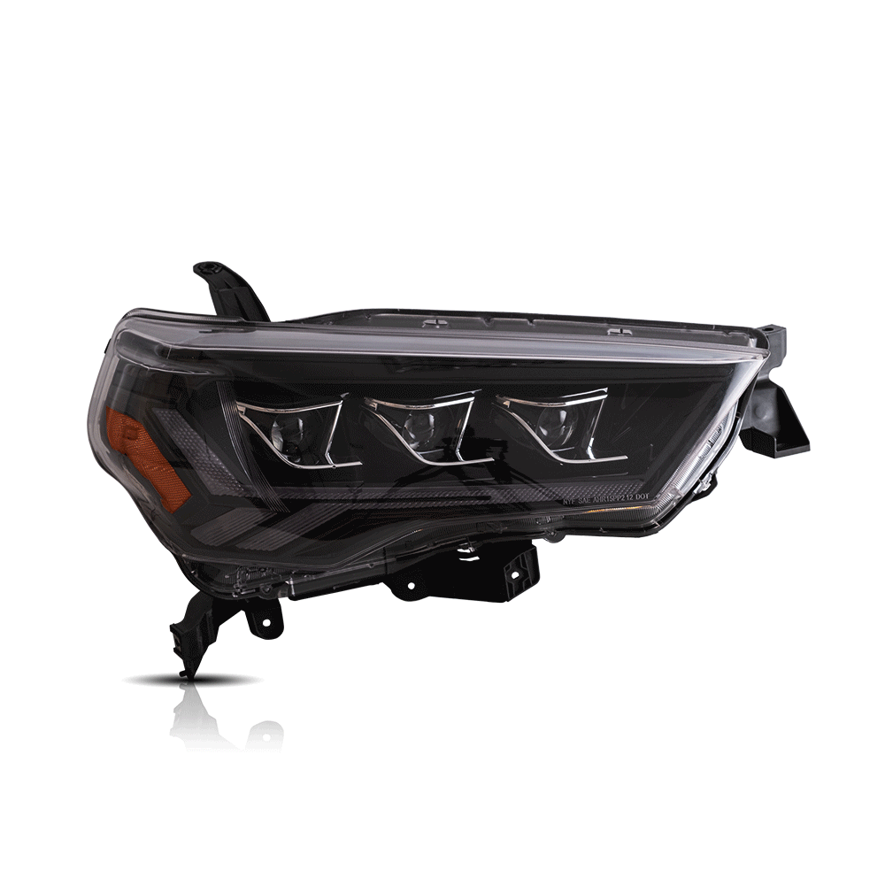 2014-2022 Toyota 4Runner 5th Gen LED Headlight Assembly - Black Matrix Projector Headlights with High/Low Beam - Perfect for Night Driving & Off-Road Adventures (N280)