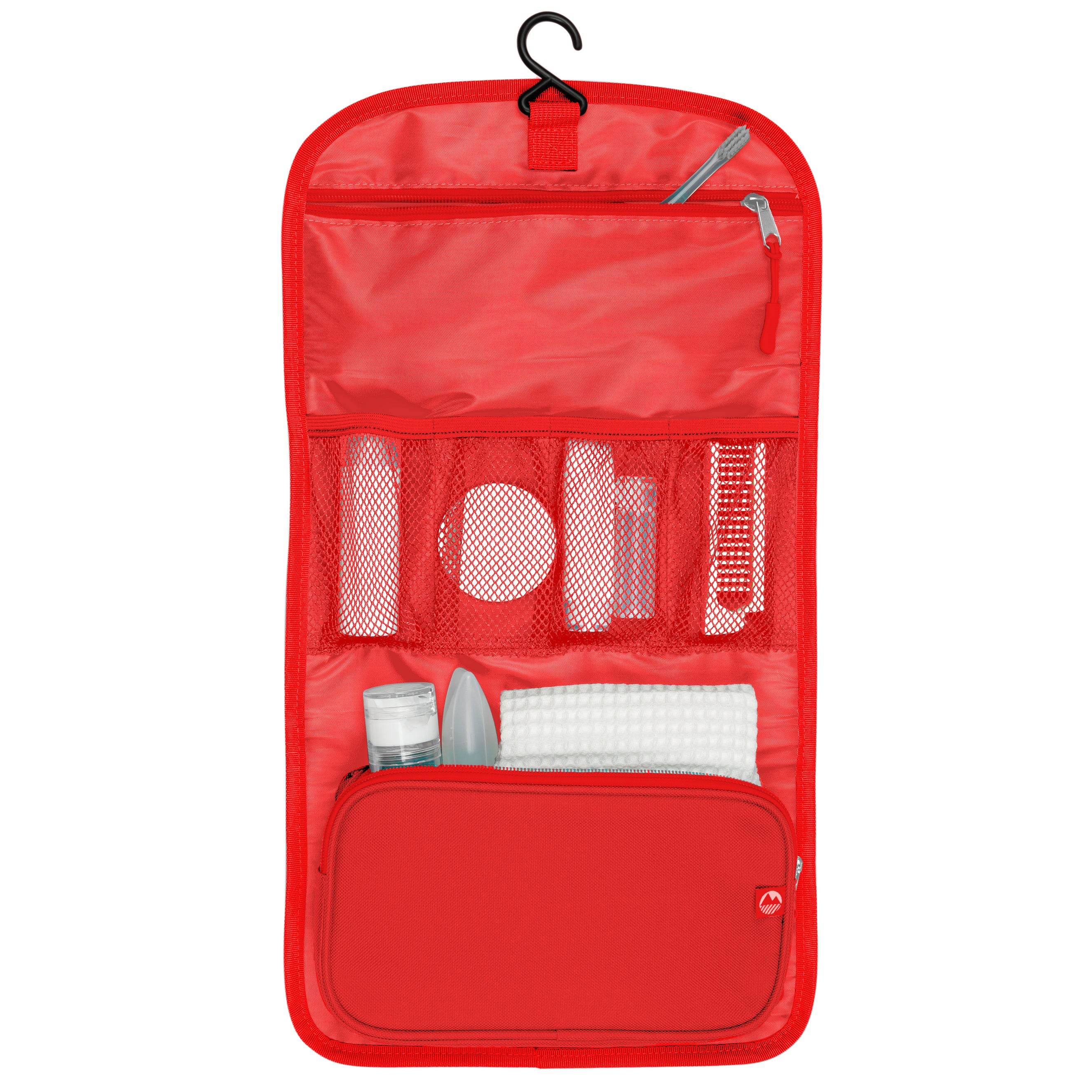 Eskdale Foldable Hanging Travel Toiletry Bag - Waterproof Cosmetic Organizer for Bathroom, Camping & Airplane Travel - Perfect for Toiletries, Makeup & Shower Essentials
