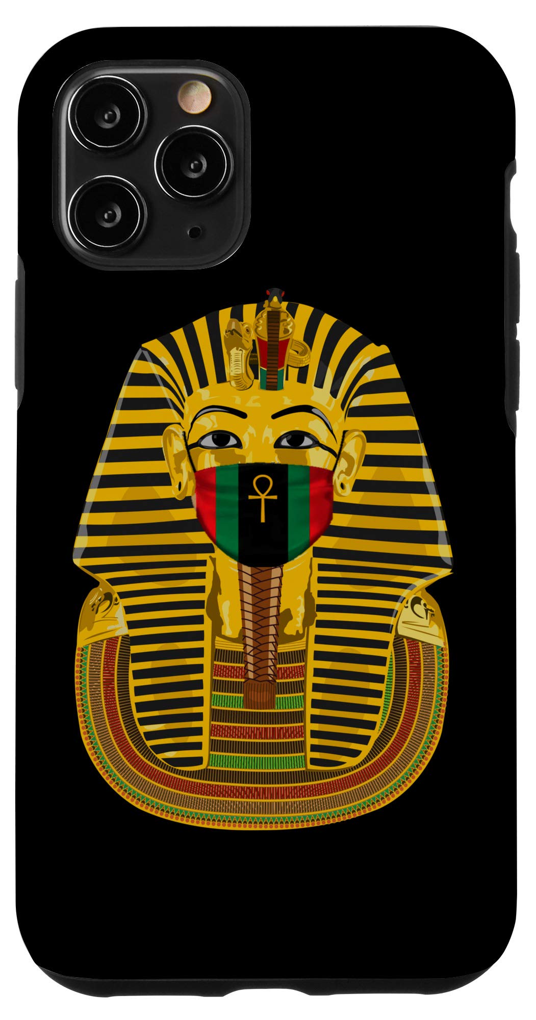 Premium iPhone 11 Pro Case - Ancient Egyptian King Tutankhamun Pharaoh Design | Durable Protective Cover for Daily Use, Travel & History Enthusiasts