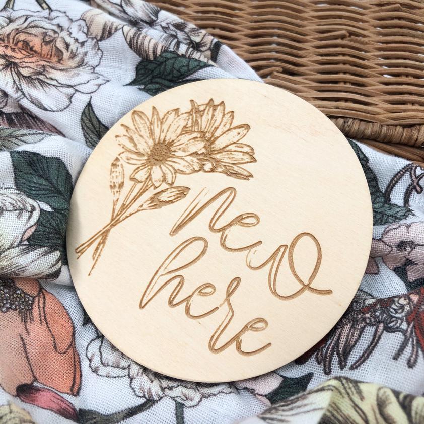 Boho Baby Milestone Plaques - Timber Wooden Announcement Signs for Newborns, First Birthday & Photo Props - Perfect for Nursery Decor, Baby Showers & Gender Reveals