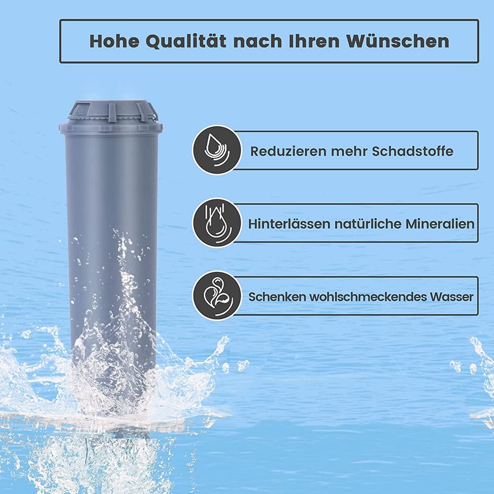 10-Pack Replacement Water Filter Cartridges for Melitta, Krups Claris F088 & Nivona Automatic Coffee Machines - Compatible with Drip & Espresso Makers - Improve Coffee Taste & Machine Performance