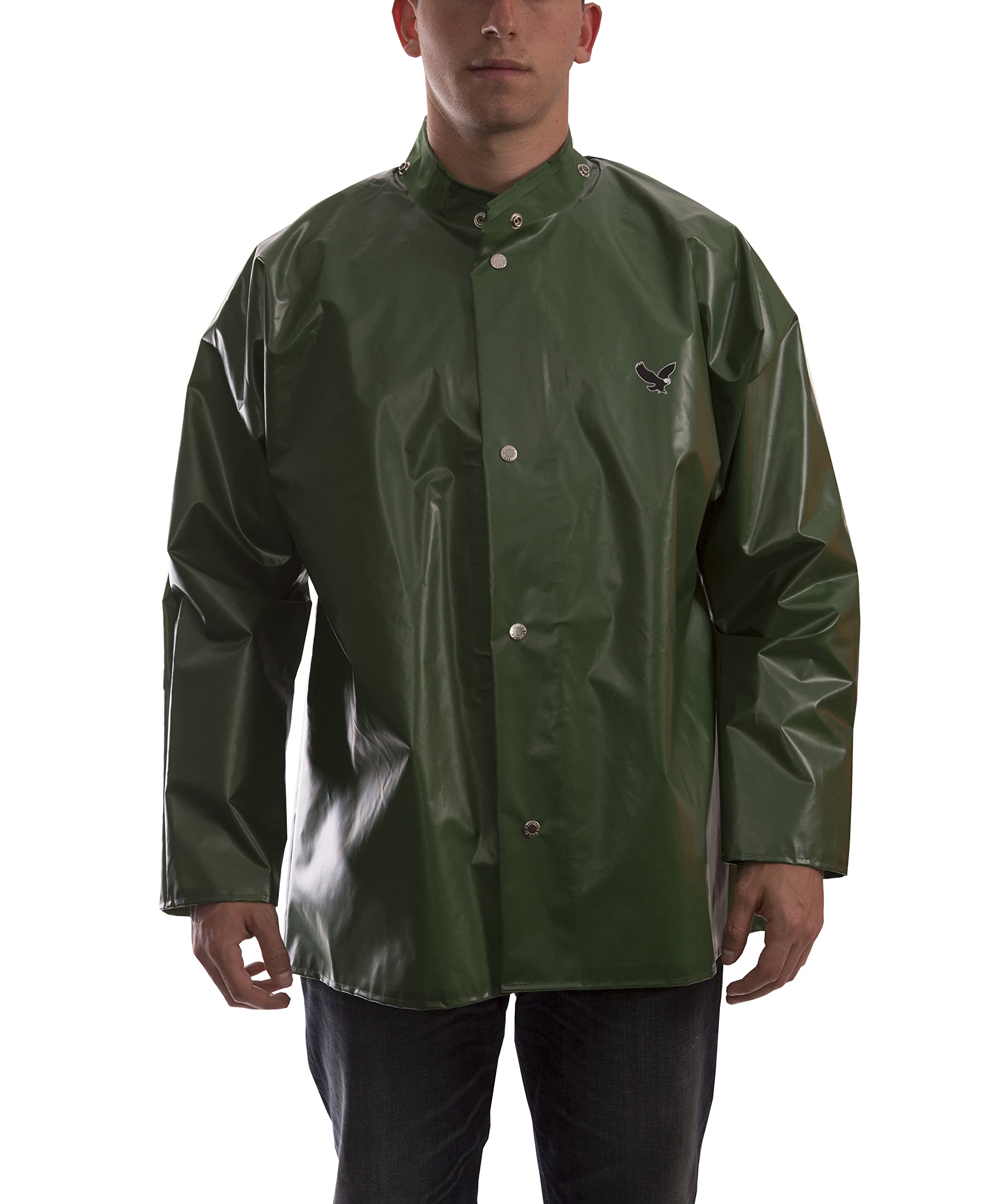 Tingley Standard Iron Eagle Waterproof Jacket - Men's Heavy Duty Raincoat for Outdoor Work & Hiking - Windproof & Breathable Workwear for Construction, Fishing, and Hunting