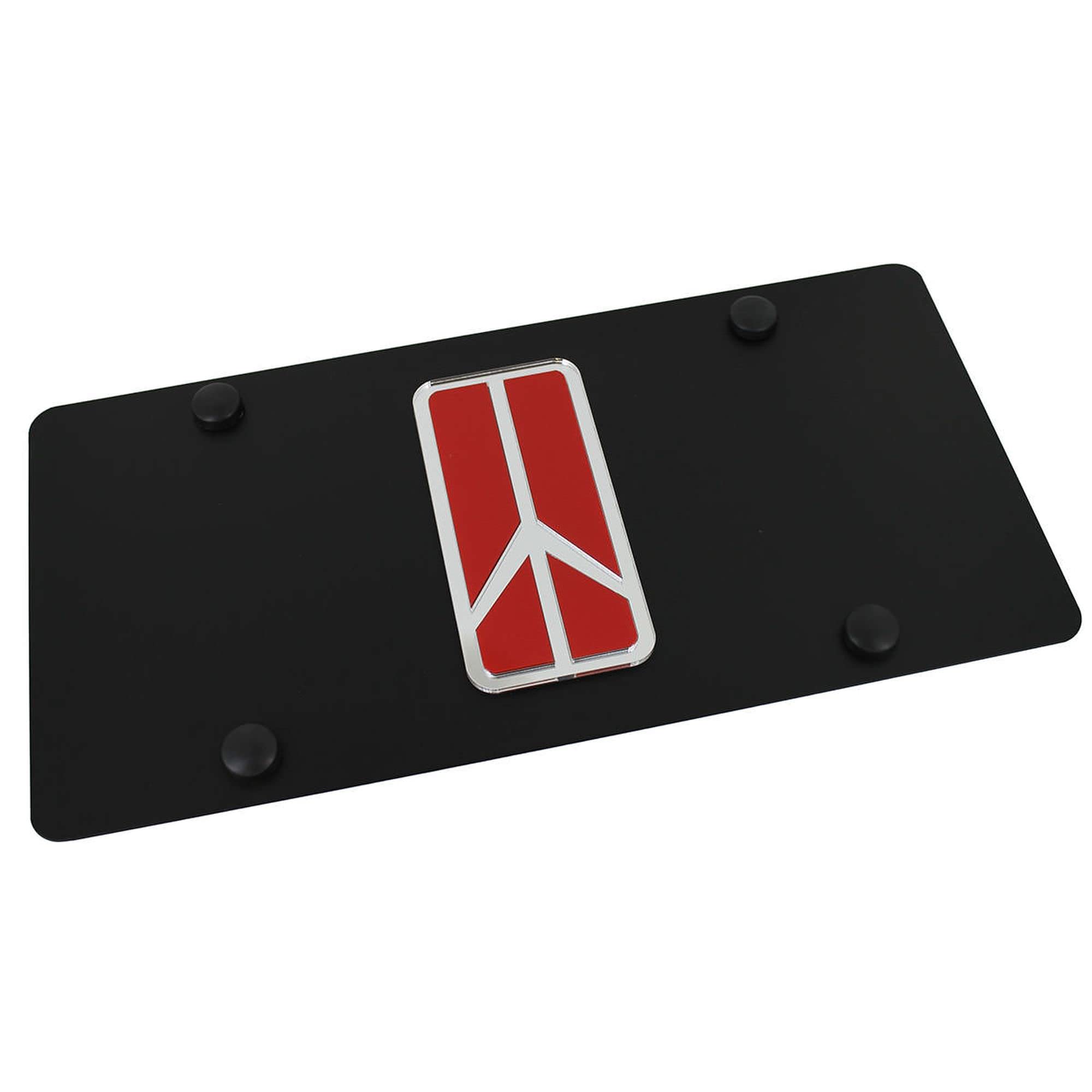 Eurosport Daytona Carbon Steel License Plate - Compatible with Oldsmobile Rocket - Durable & Rust-Resistant for Cars, Trucks & SUVs - Perfect for Customization & Vehicle Protection