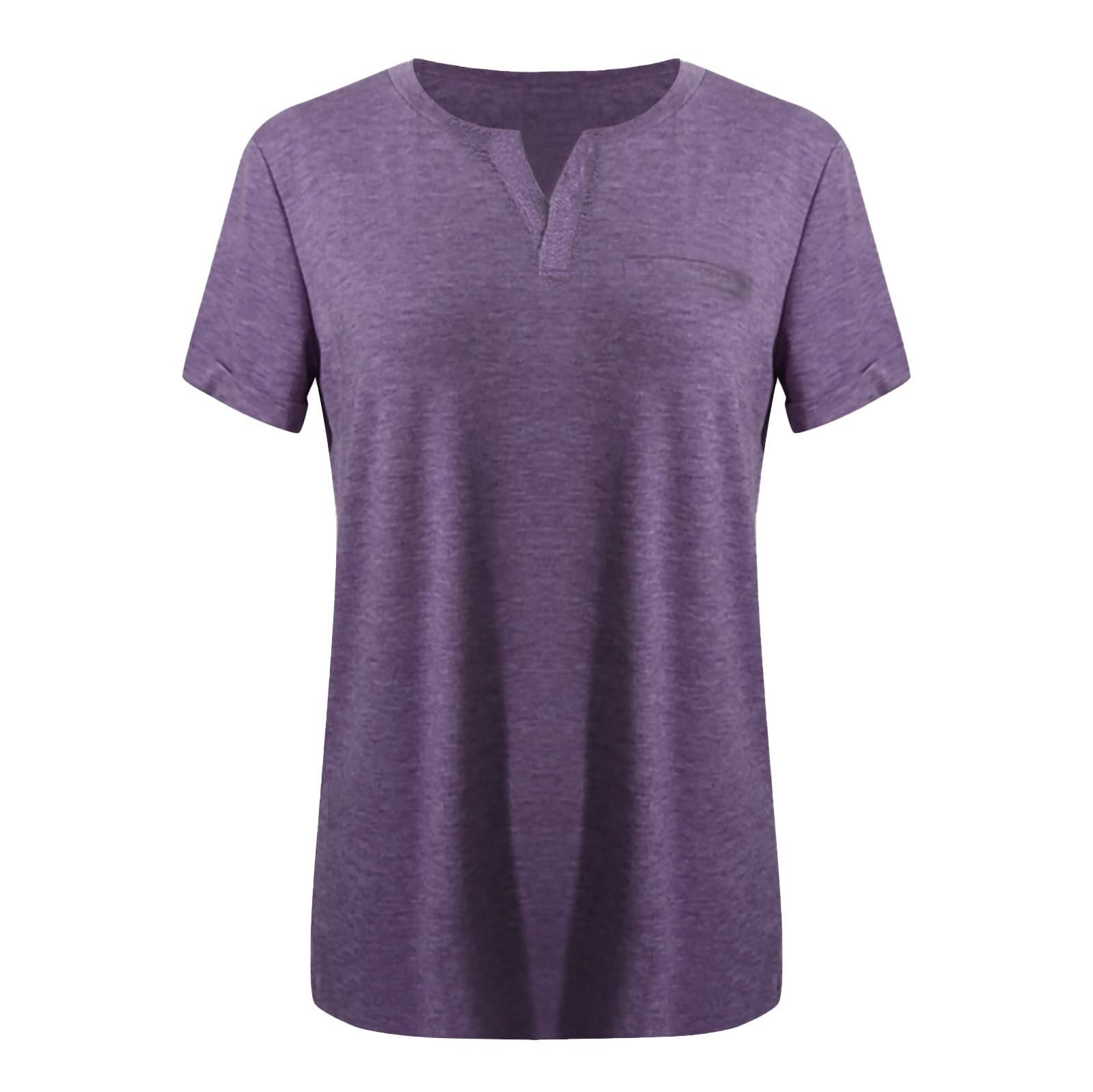 Plus Size Oversized T-Shirts for Women - Soft Cotton V-Neck Short Sleeve Loose Fit Casual Tops | Summer 2024 Fashion | Perfect for Lounge Wear, Weekend Outings & Beach Cover-Ups