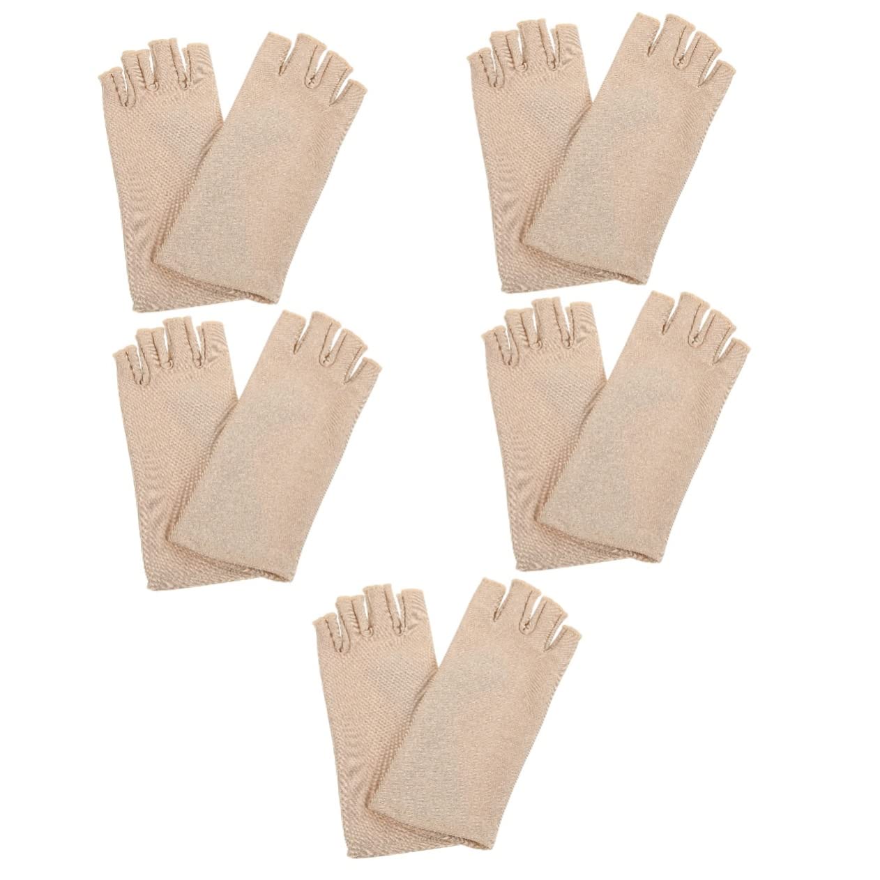 VANZACK UV Protection Fingerless Gloves for Women - 2 Pairs Sun Blocking Cycling Gloves for Outdoor Activities, Driving, Gardening & Sports