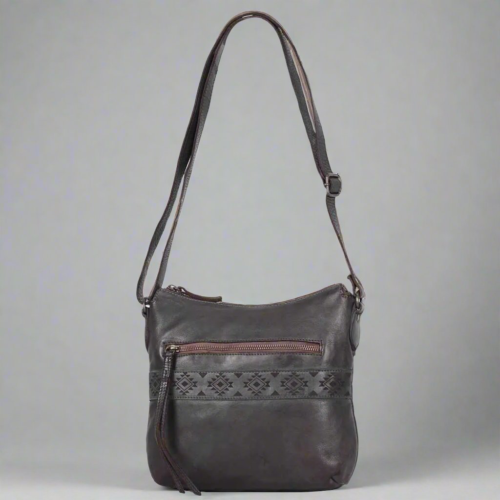 Stylish MET Crossbody Bag with Aztec Pattern - Perfect for Travel, Shopping & Everyday Use