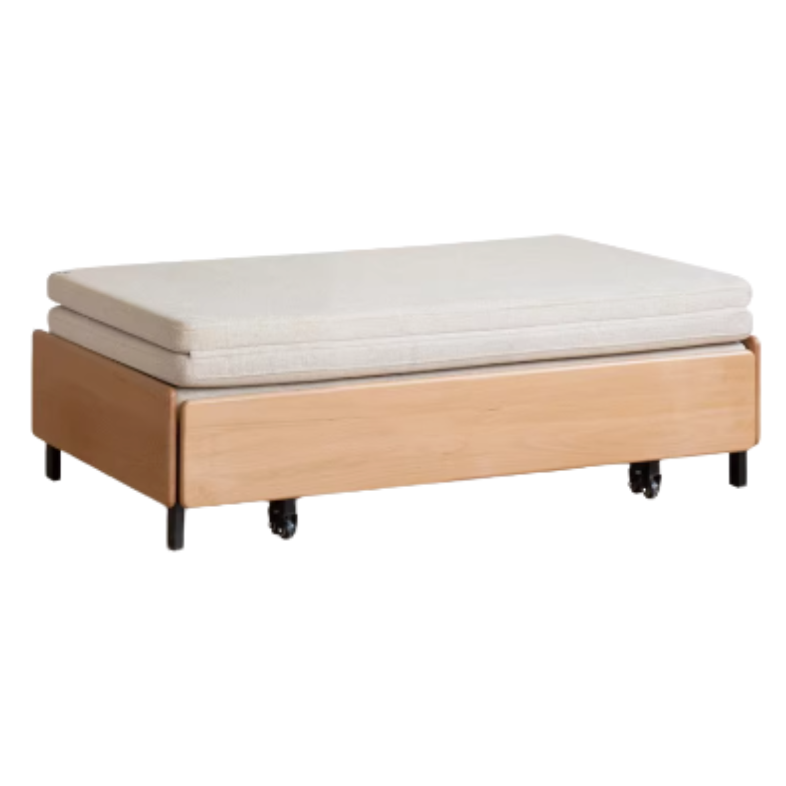 48х31х15.7 inch / 122x78x40 cm / natural wood color / Sofa bed (coconut palm mat)