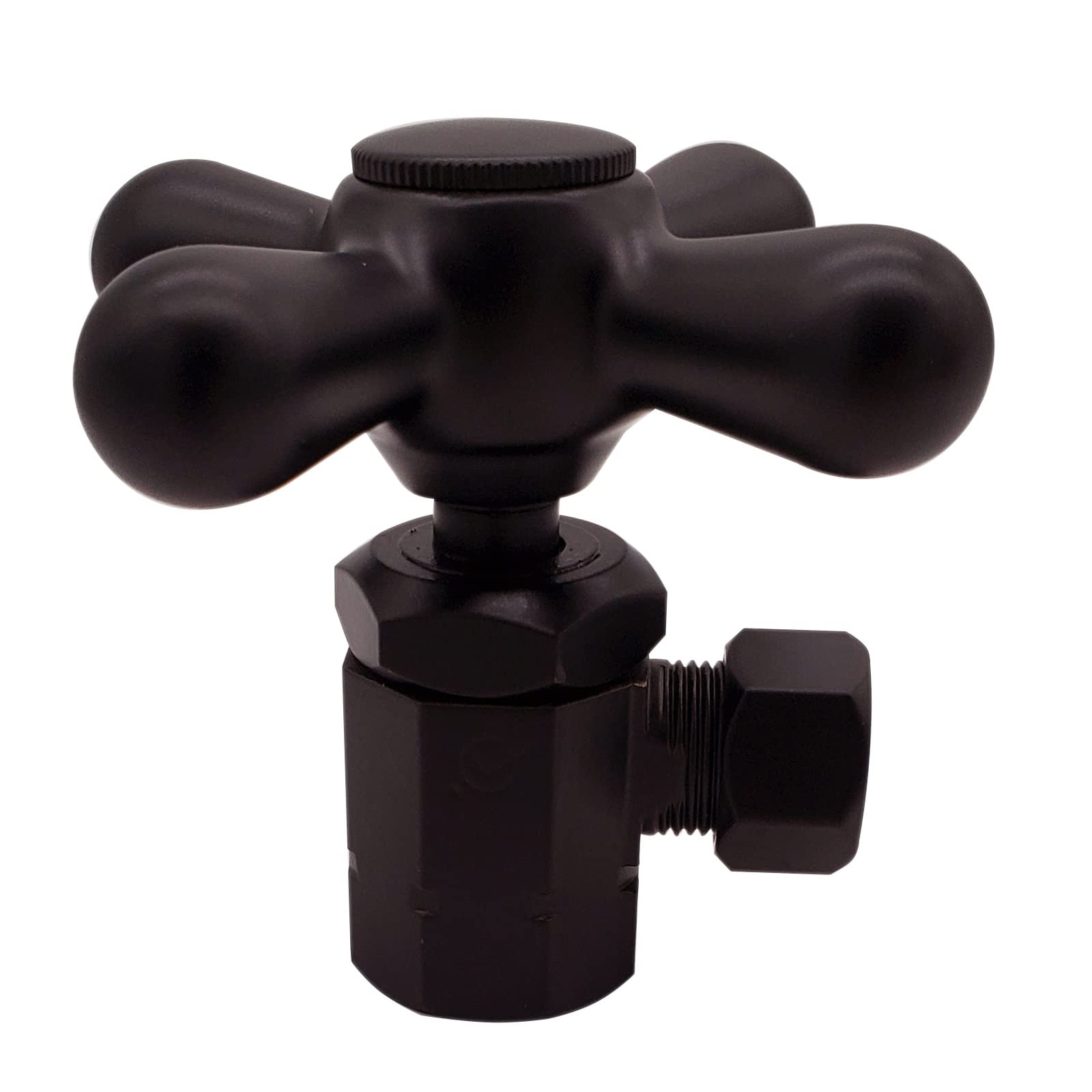 Westbrass Flat Head Toilet Kit with Cross Handles, 1/2