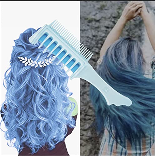 Washable Temporary Hair Chalk Comb - DIY Hair Color for Kids & Girls | Safe Non-Toxic Hair Dye for Halloween, Christmas, Birthday Parties & Cosplay (Wild Bluebell Scent) | Perfect for Costume Events, School Plays & Festive Celebrations