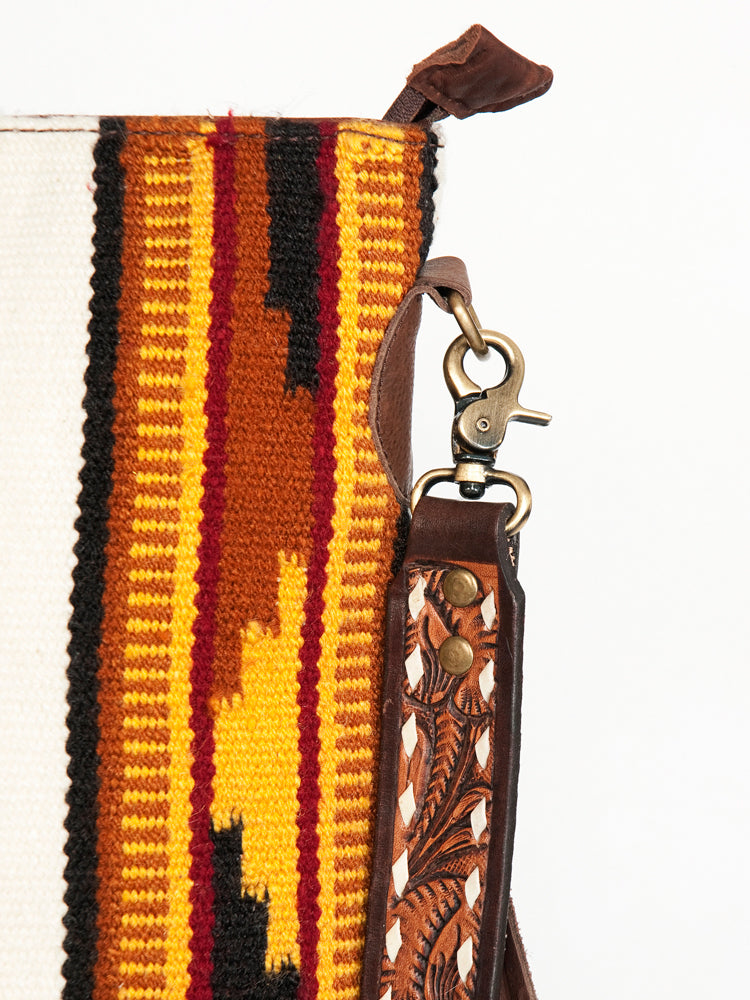 Genuine Leather Western Handbag for Women - American Darling Saddle Blanket Purse ADBGA266B | Perfect for Cowgirl Style, Rodeo Events & Country Fashion Accessories