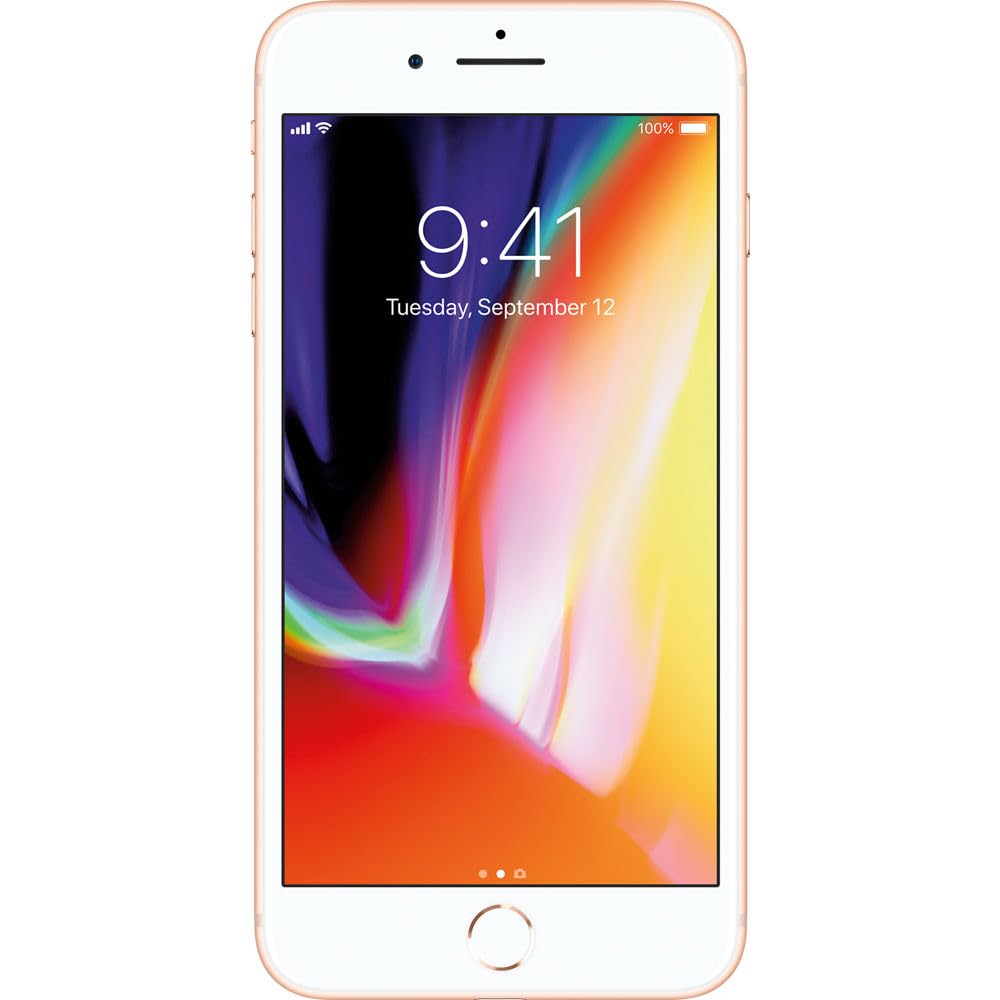 Apple iPhone 8 Plus 64GB Gold - Certified Refurbished Smartphone with iOS | Great for Business, Travel & Everyday Use