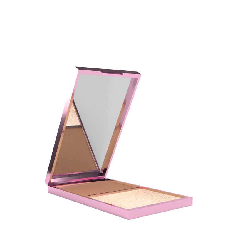 Marissa Carter Cocoa Brown Cream Bronzer & Highlighter Palette - Natural Glow Makeup for Contouring & Highlighting - Perfect for Everyday Wear & Special Occasions