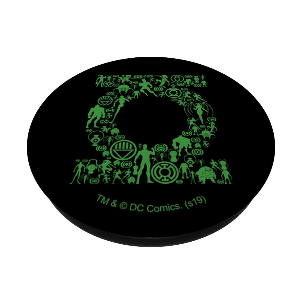 Green Lantern Logo PopSockets Standard PopGrip - Swappable Phone Grip & Stand for Smartphones - Perfect for DC Comics Fans, Gaming, and Everyday Use