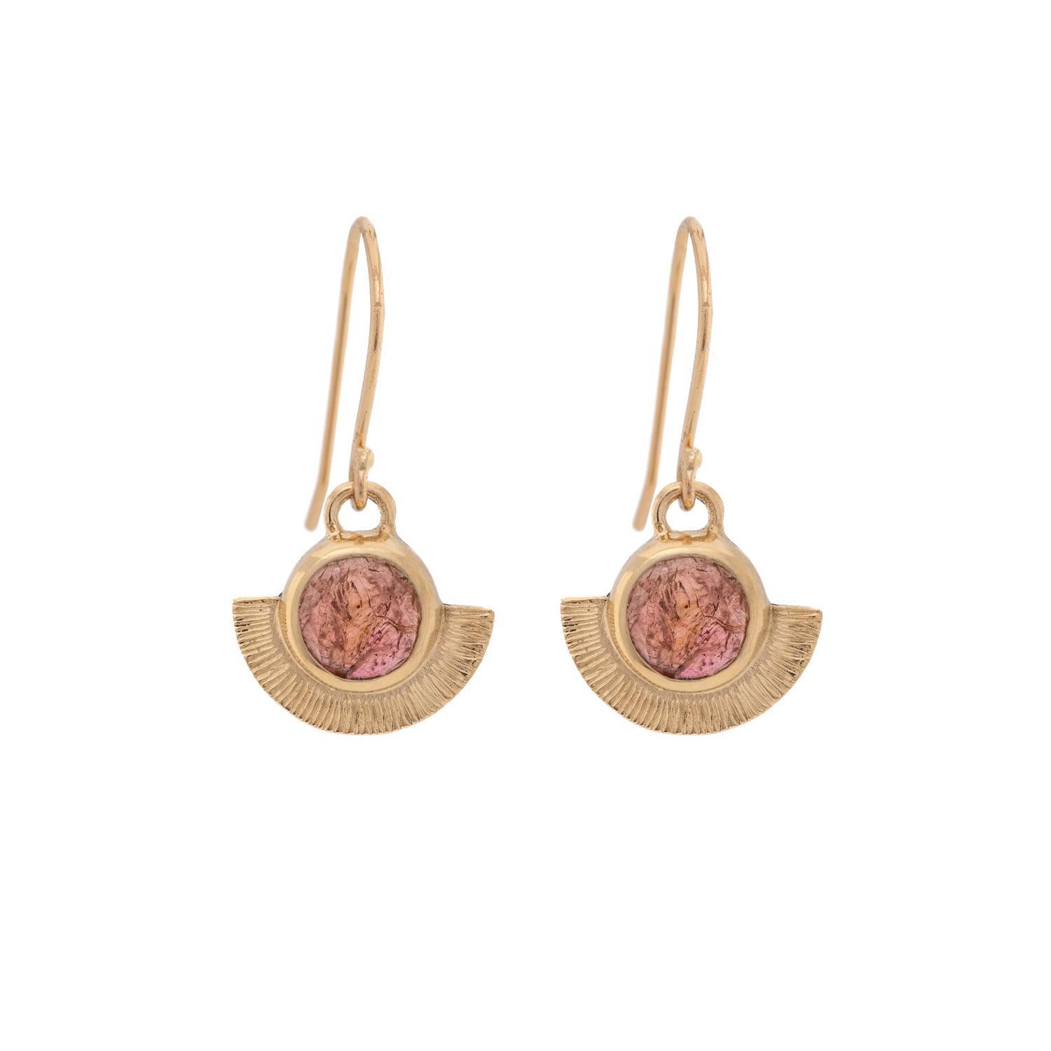 14K Gold Hathor Earrings - Elegant Egyptian Goddess Jewelry for Women - Perfect for Parties, Weddings & Special Occasions