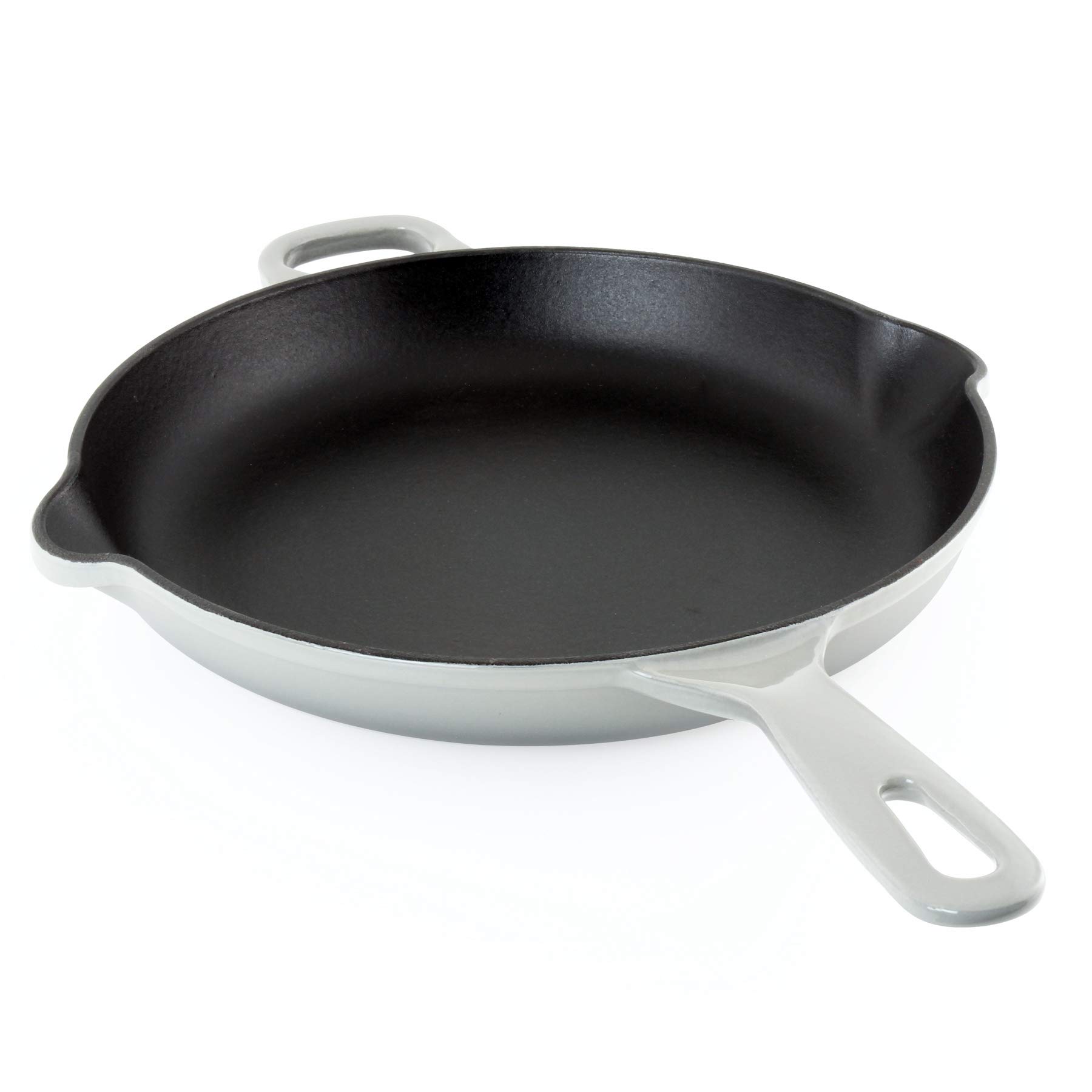 Chantal Enameled Cast Iron 10-Inch Skillet - Fade Grey | Durable Non-Stick Cookware for Stovetop & Oven | Perfect for Searing, Frying & Baking