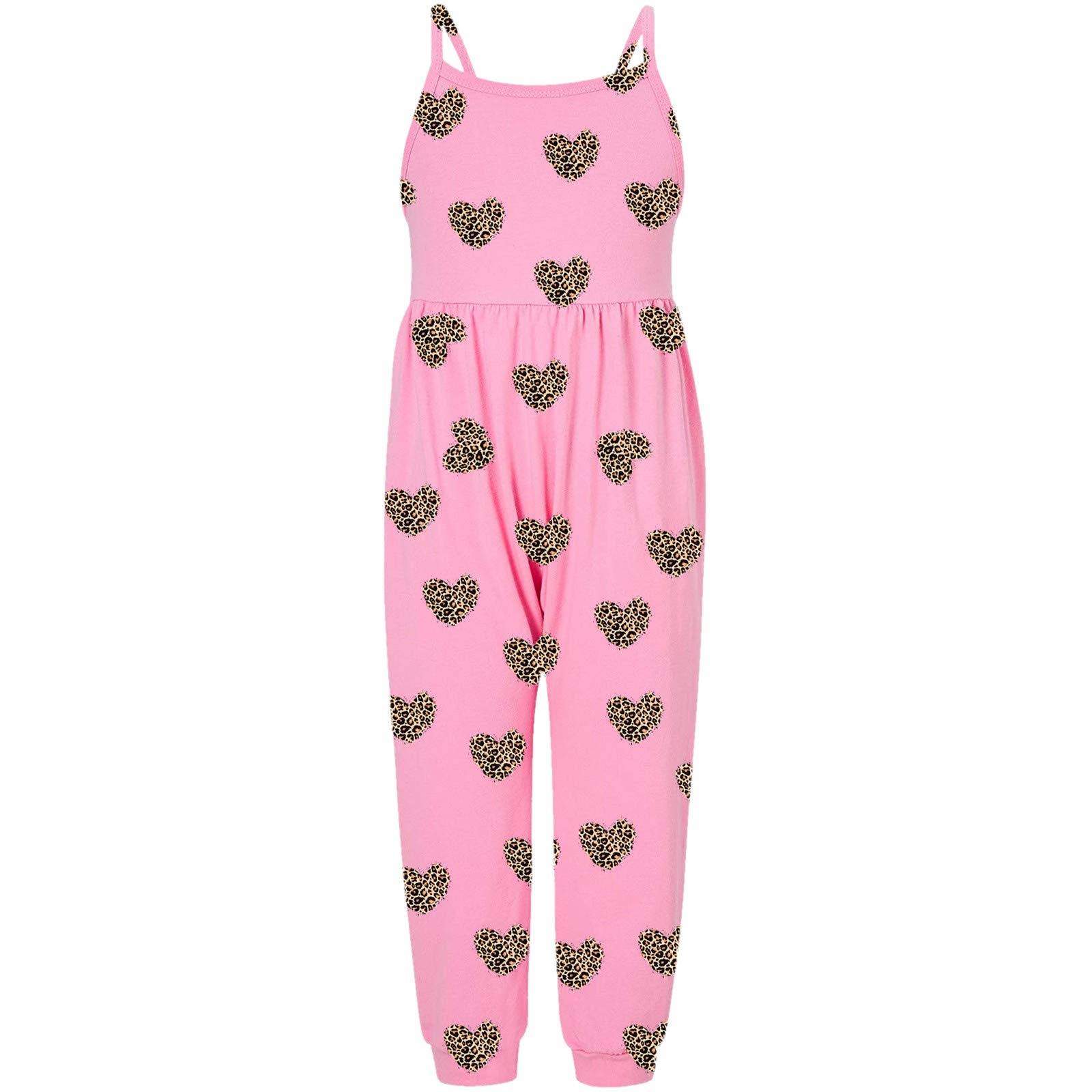 Floral Print Sleeveless Romper Jumpsuit for Baby Girls - Soft & Comfortable One-Piece Outfit for Playtime, Summer, and Special Occasions