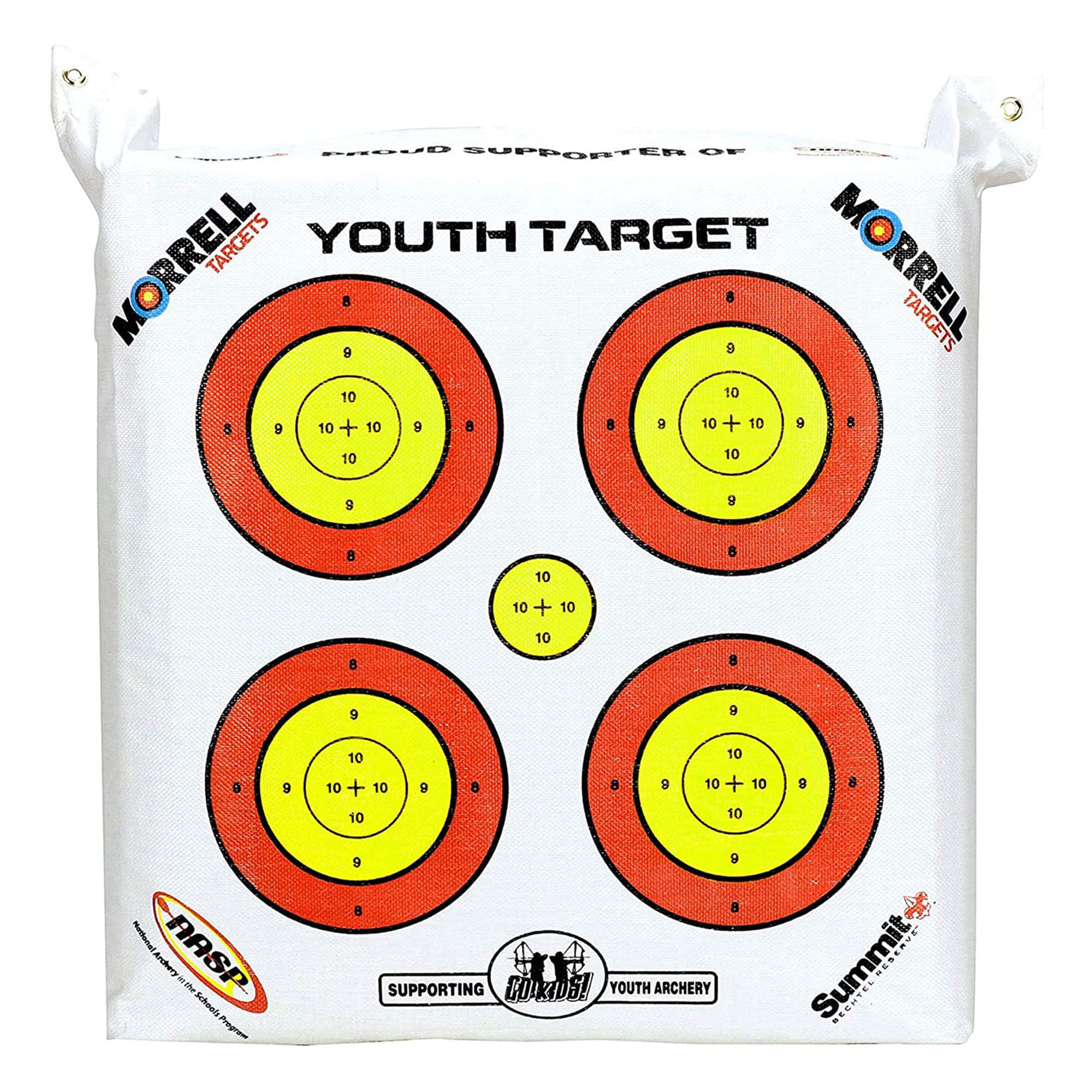 Morrell Lightweight Portable Youth NASP Field Point Archery Target Bag with 30-Inch Stand - Olive Green | Perfect for Outdoor Practice, Backyard Training & Archery Competitions