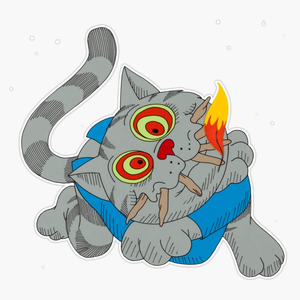 420 Fritz The Cat Vinyl Sticker - Waterproof 5 Inch Decal for Cars, Laptops & Bumpers - Perfect for Stoner Gifts, Car Decor & Cannabis Enthusiasts